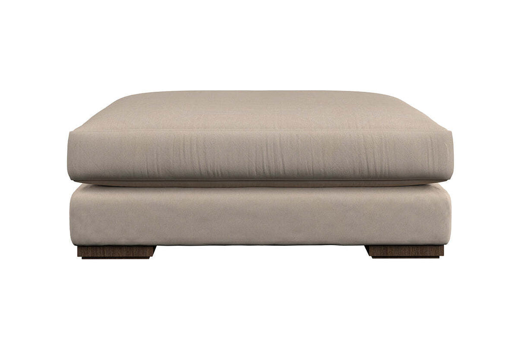 Guddu Grand Footstool - Recycled Cotton Fatigue