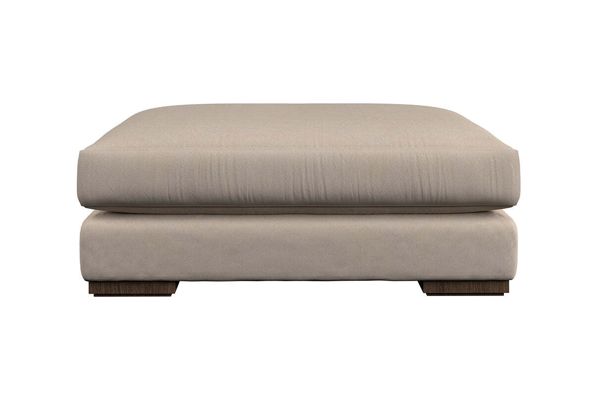 Guddu Grand Footstool - Recycled Cotton Fatigue