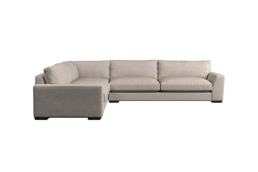Guddu Grand Left Hand Corner Sofa - Brera Linen Jade