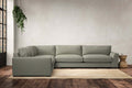 Guddu Grand Left Hand Corner Sofa - Recycled Cotton Seaspray