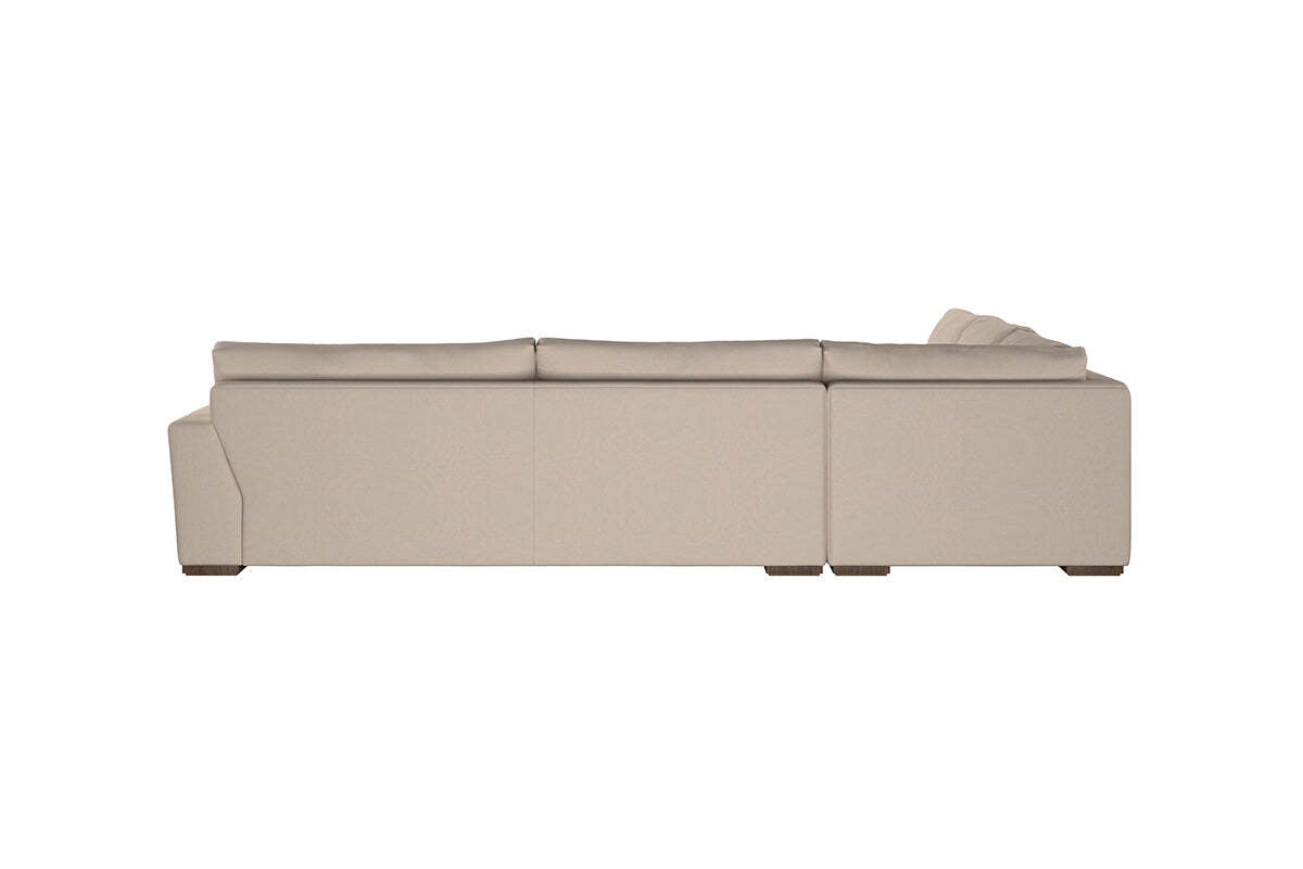 Guddu Grand Left Hand Corner Sofa - Recycled Cotton Thunder