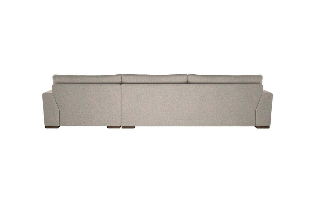 Guddu Grand Right Hand Chaise Sofa - Brera Linen Espresso