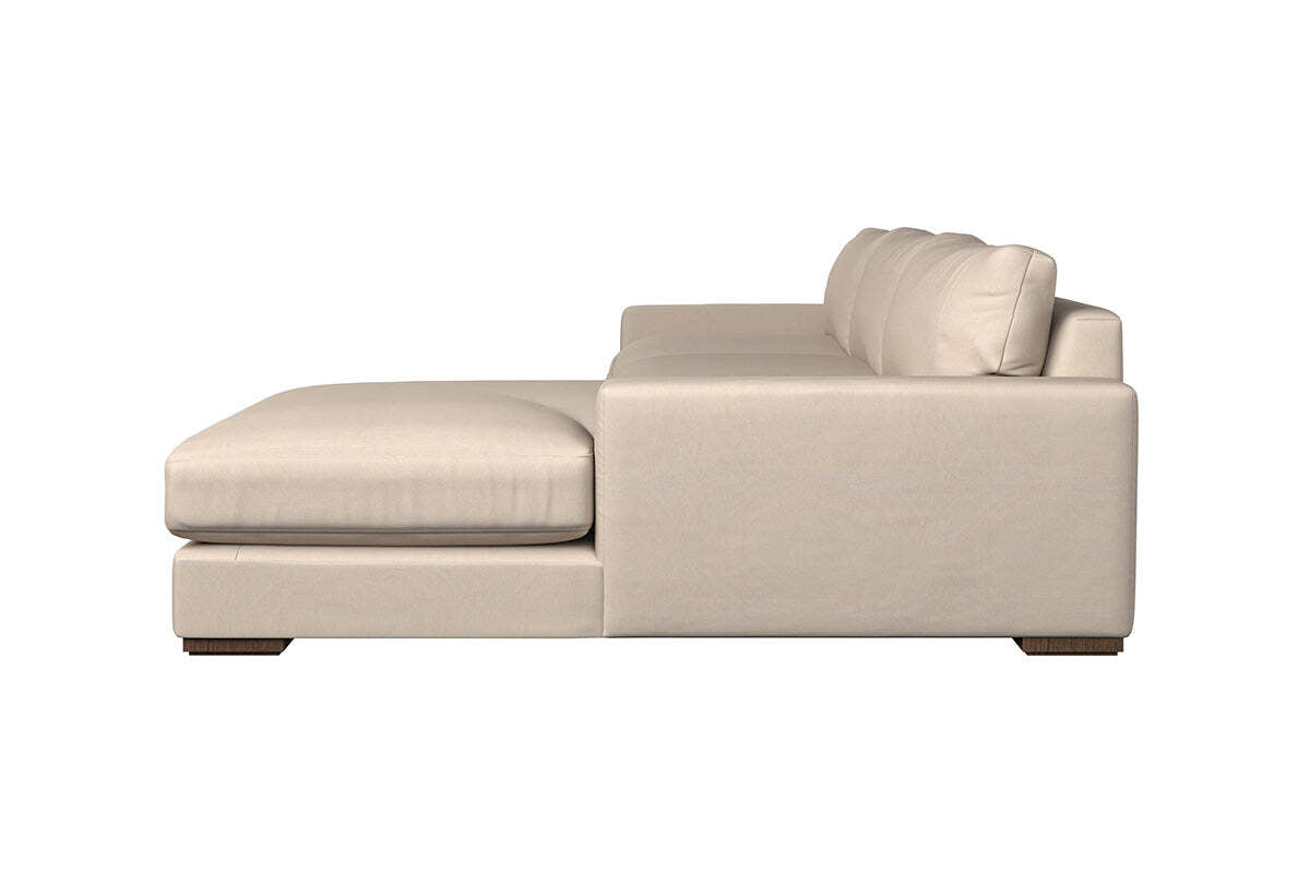 Guddu Grand Right Hand Chaise Sofa - Recycled Cotton Seaspray