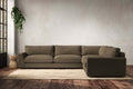 Guddu Grand Right Hand Corner Sofa - Brera Linen Chestnut