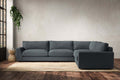 Guddu Grand Right Hand Corner Sofa - Brera Linen Dusk