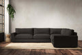 Guddu Grand Right Hand Corner Sofa - Brera Linen Espresso