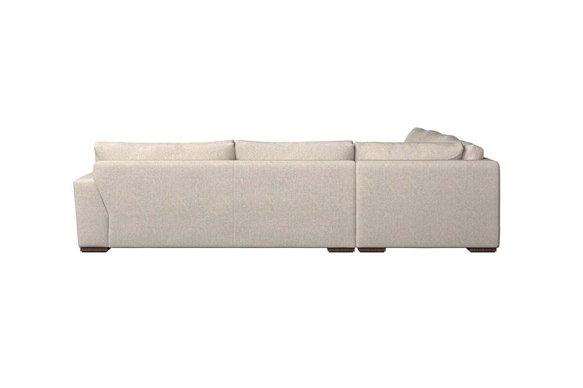 Guddu Grand Right Hand Corner Sofa - Brera Linen Granite