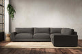 Guddu Grand Right Hand Corner Sofa - Brera Linen Granite