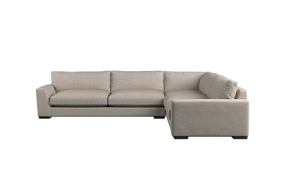 Guddu Grand Right Hand Corner Sofa - Brera Linen Sage