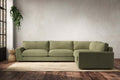 Guddu Grand Right Hand Corner Sofa - Brera Linen Sage