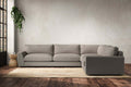 Guddu Grand Right Hand Corner Sofa - Recycled Cotton Flax