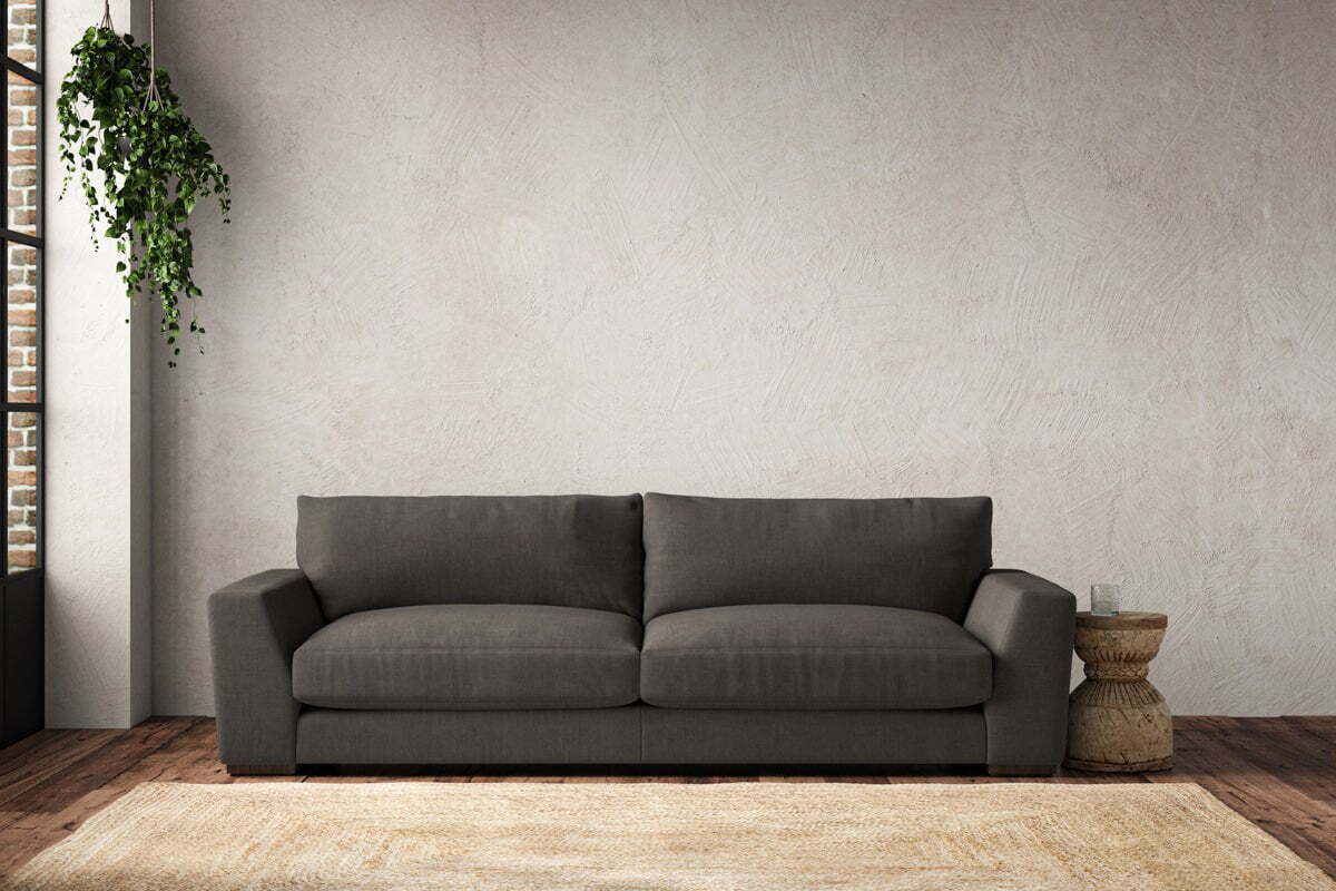 Guddu Grand Sofa - Brera Linen Granite