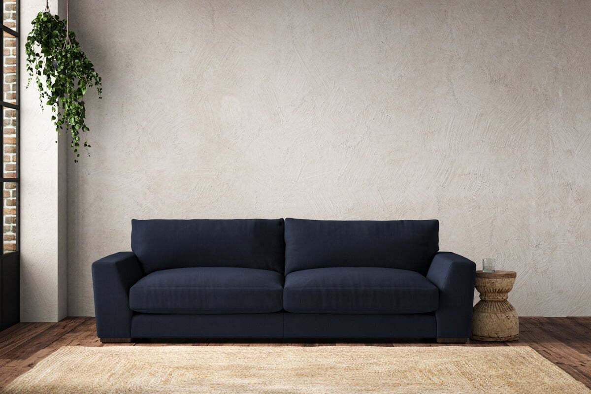 Guddu Grand Sofa - Brera Linen Indigo