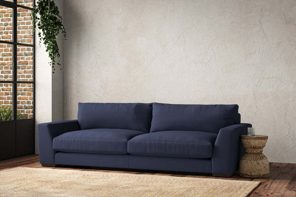 Guddu Grand Sofa - Recycled Cotton Navy