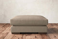 Guddu Large Footstool - Brera Linen Pebble