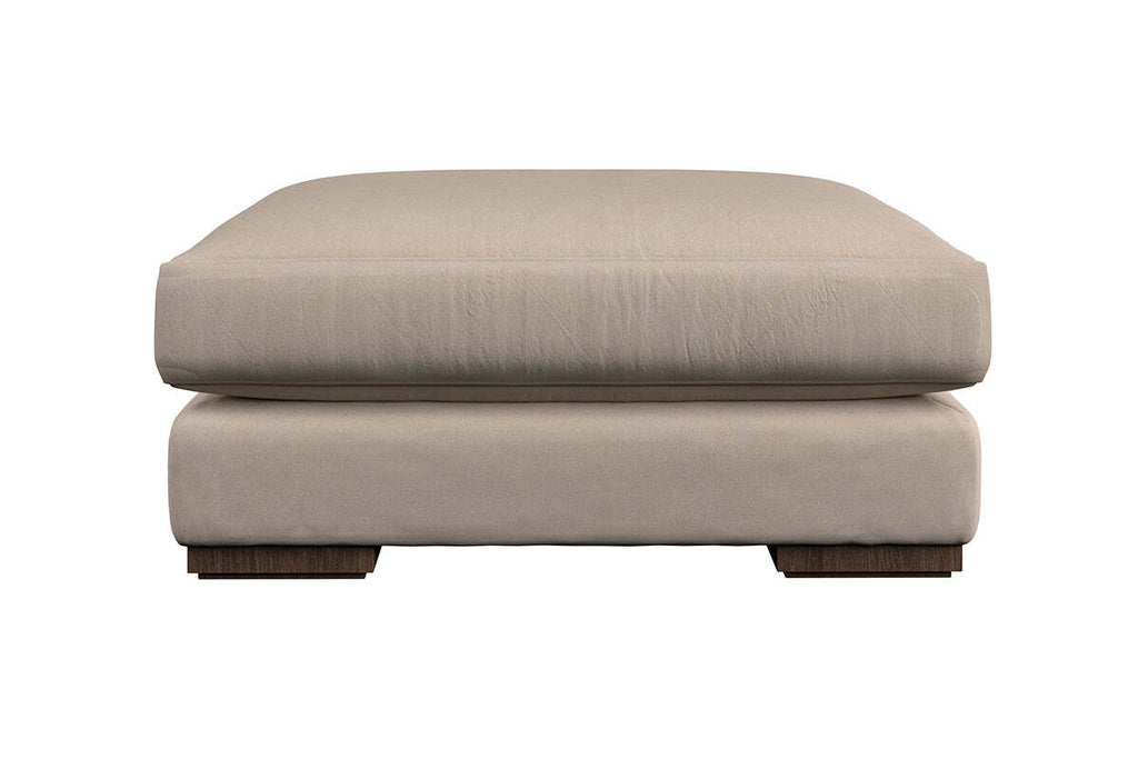 Guddu Large Footstool - Recycled Cotton Lavender