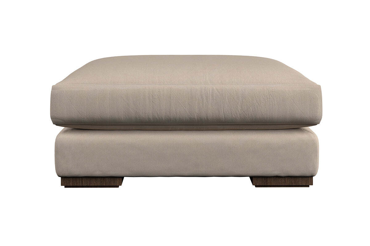Guddu Large Footstool - Recycled Cotton Lavender
