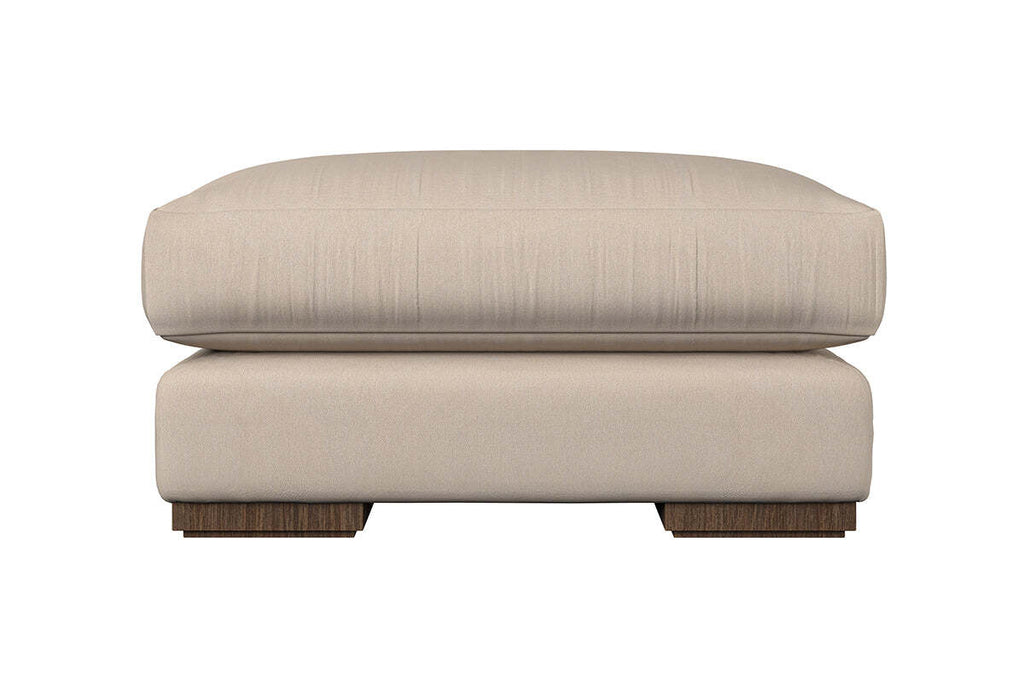 Guddu Large Footstool - Recycled Cotton Lavender