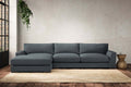 Guddu Large Left Hand Chaise Sofa - Brera Linen Dusk