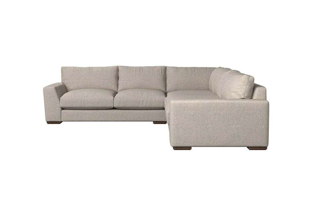 Guddu Large Left Hand Corner Sofa - Brera Linen Espresso