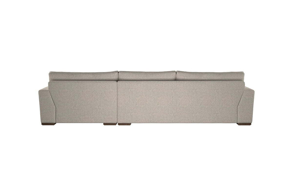 Guddu Large Right Hand Chaise Sofa - Brera Linen Granite