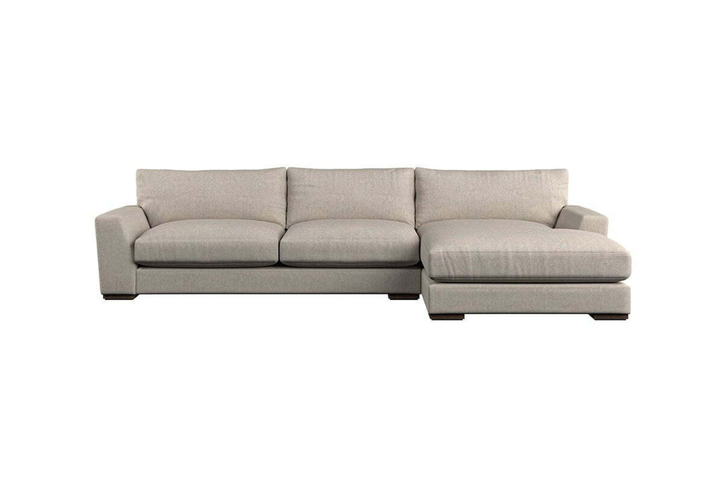 Guddu Large Right Hand Chaise Sofa - Brera Linen Jade