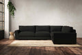 Guddu Large Right Hand Corner Sofa - Brera Linen Charcoal
