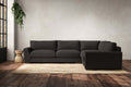 Guddu Large Right Hand Corner Sofa - Brera Linen Espresso
