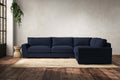 Guddu Large Right Hand Corner Sofa - Brera Linen Indigo