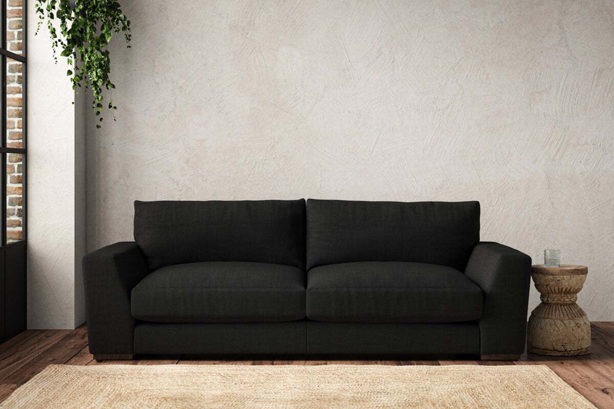 Guddu Large Sofa - Brera Linen Charcoal