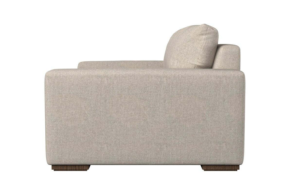 Guddu Love Seat - Brera Linen Espresso