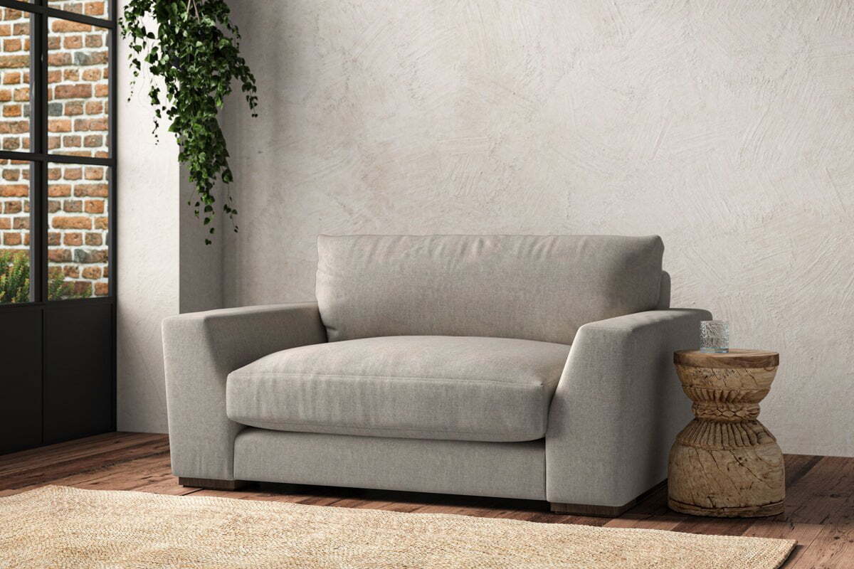 Guddu Love Seat - Brera Linen Natural
