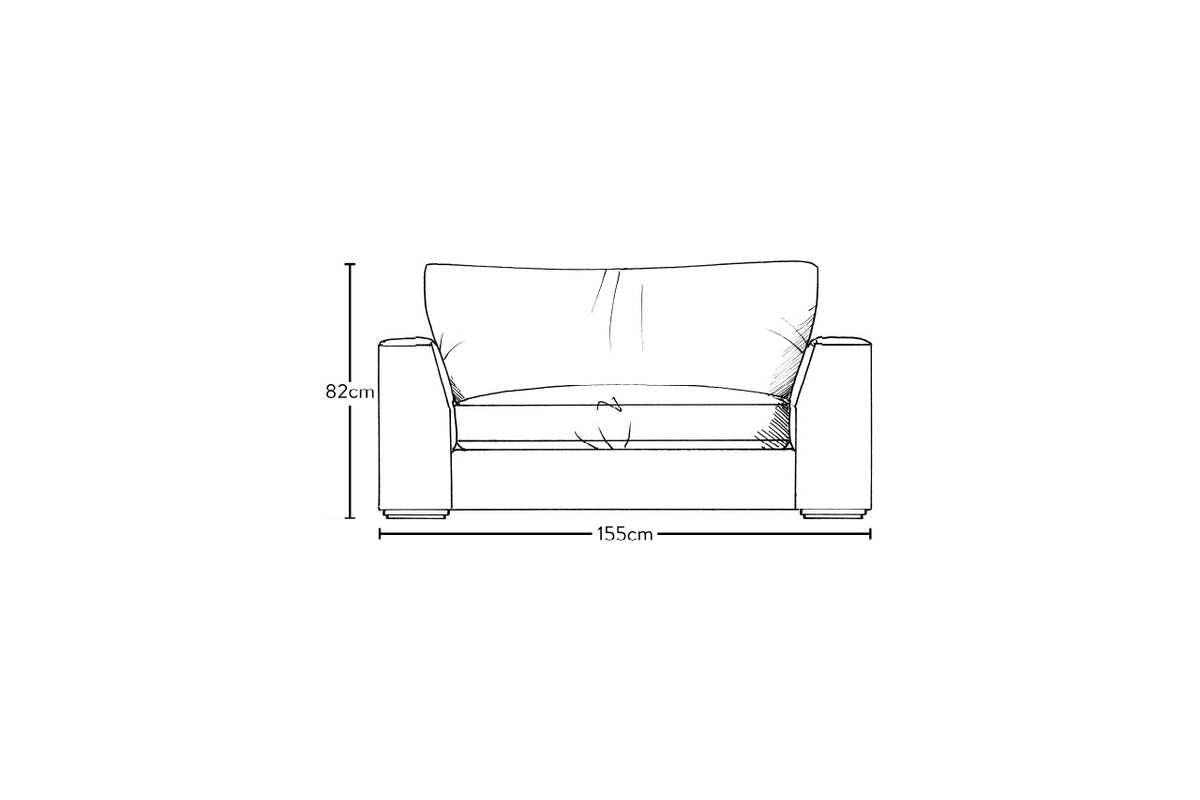 Guddu Love Seat - Recycled Cotton Airforce