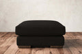 Guddu Medium Footstool - Brera Linen Charcoal