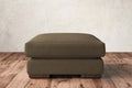 Guddu Medium Footstool - Brera Linen Chestnut