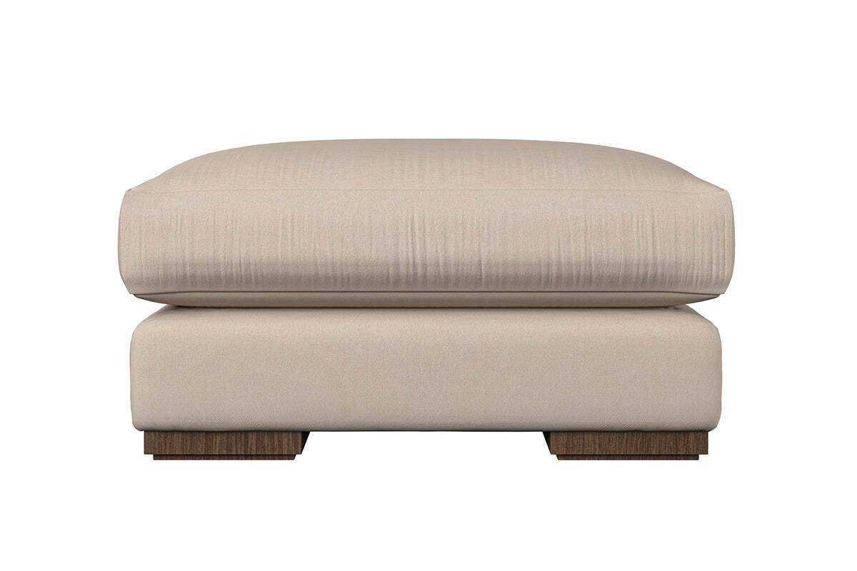 Guddu Medium Footstool - Recycled Cotton Lavender