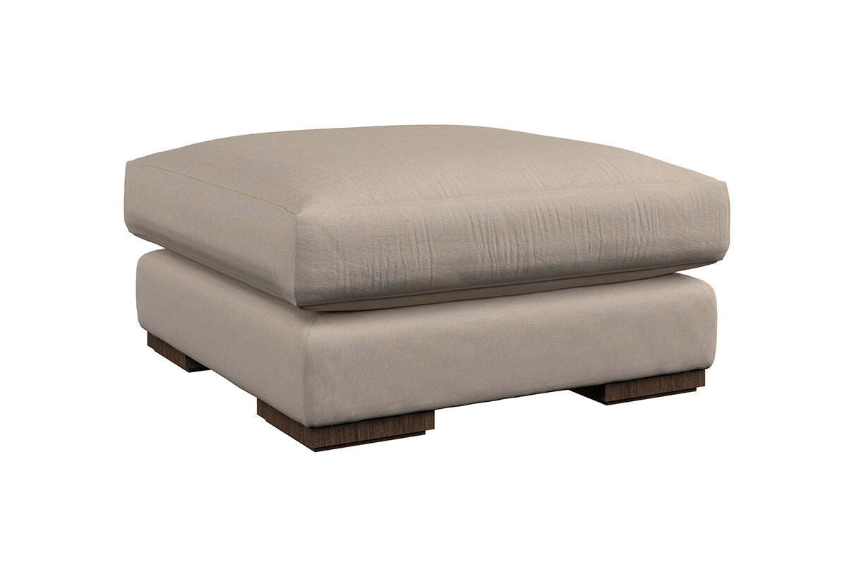 Guddu Medium Footstool - Recycled Cotton Lavender