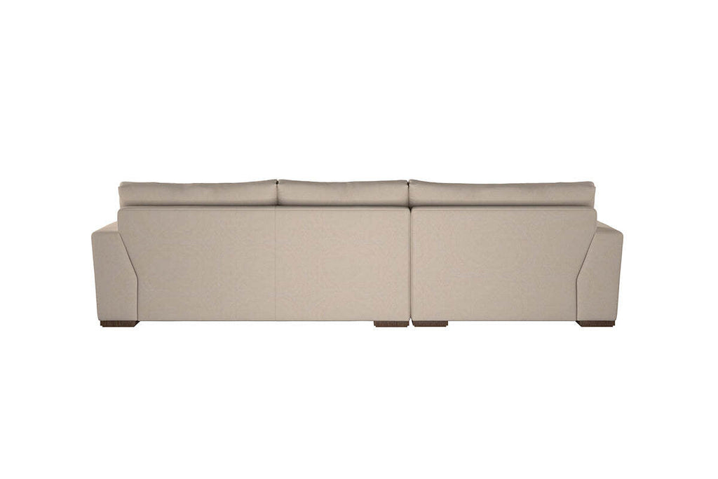 Guddu Medium Left Hand Chaise Sofa - Recycled Cotton Lavender