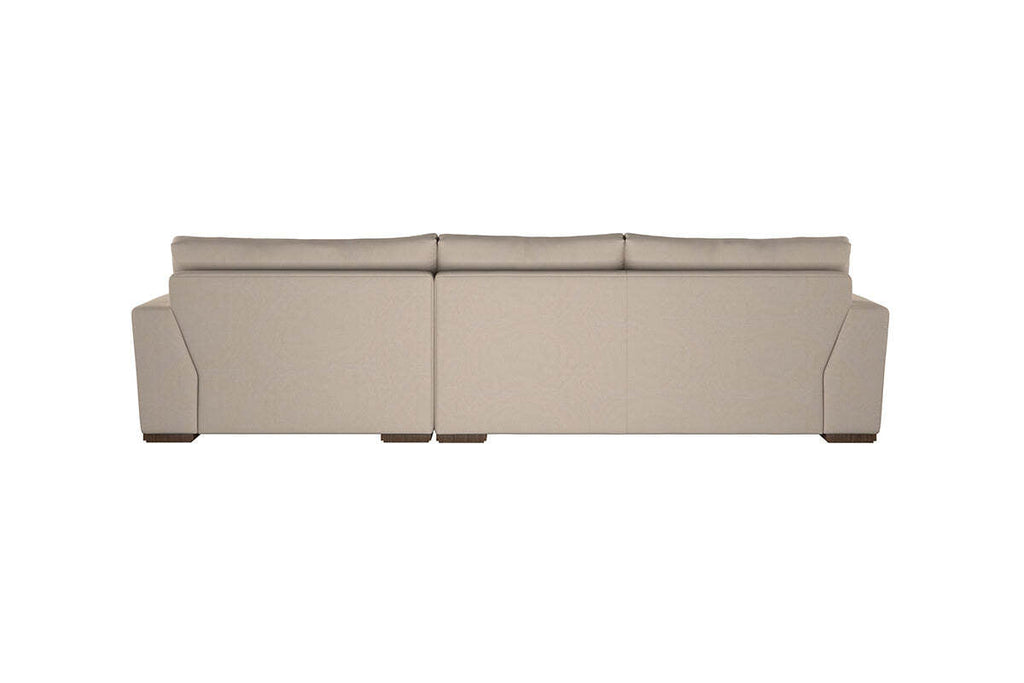 Guddu Medium Right Hand Chaise Sofa - Recycled Cotton Mocha