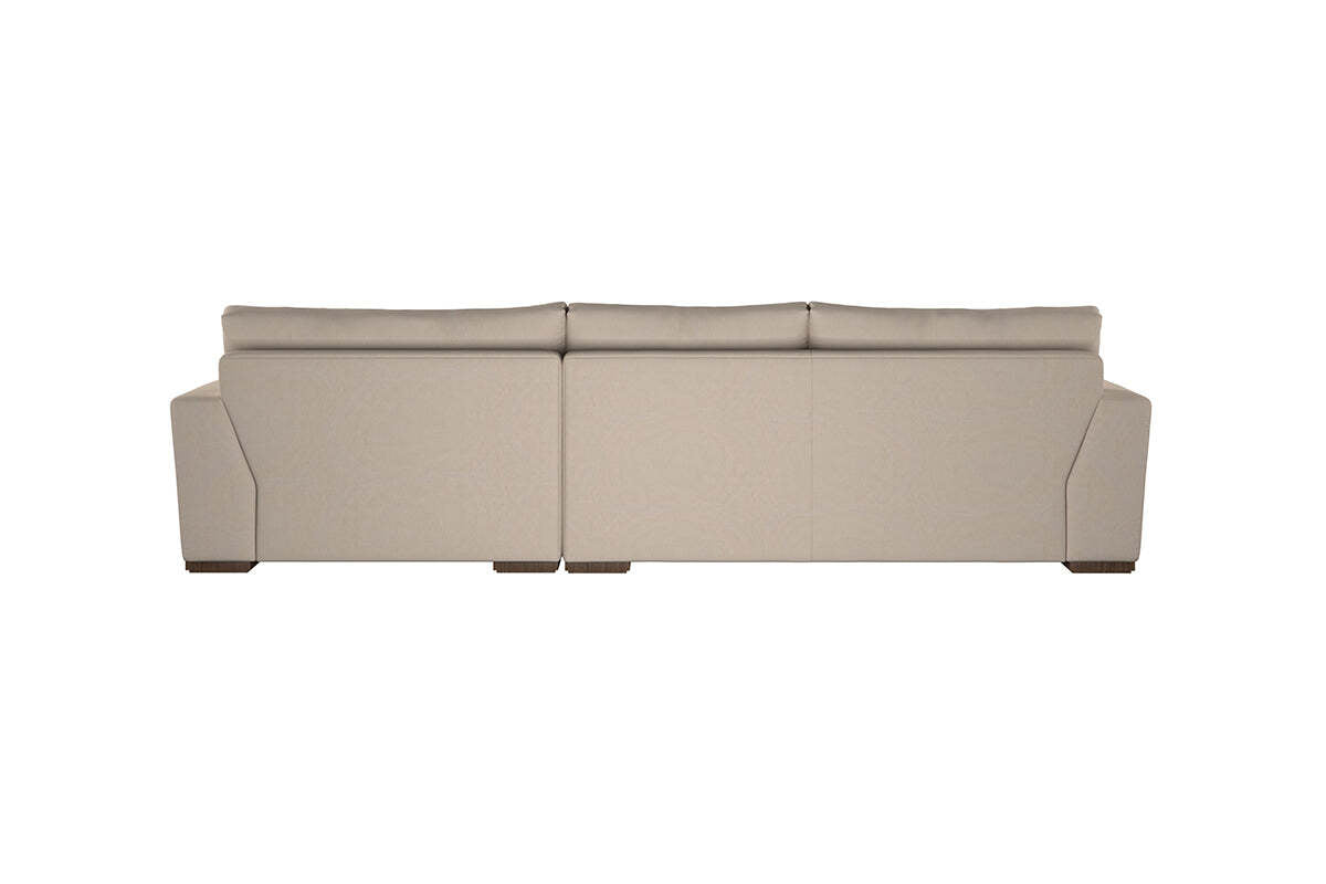 Guddu Medium Right Hand Chaise Sofa - Recycled Cotton Mocha