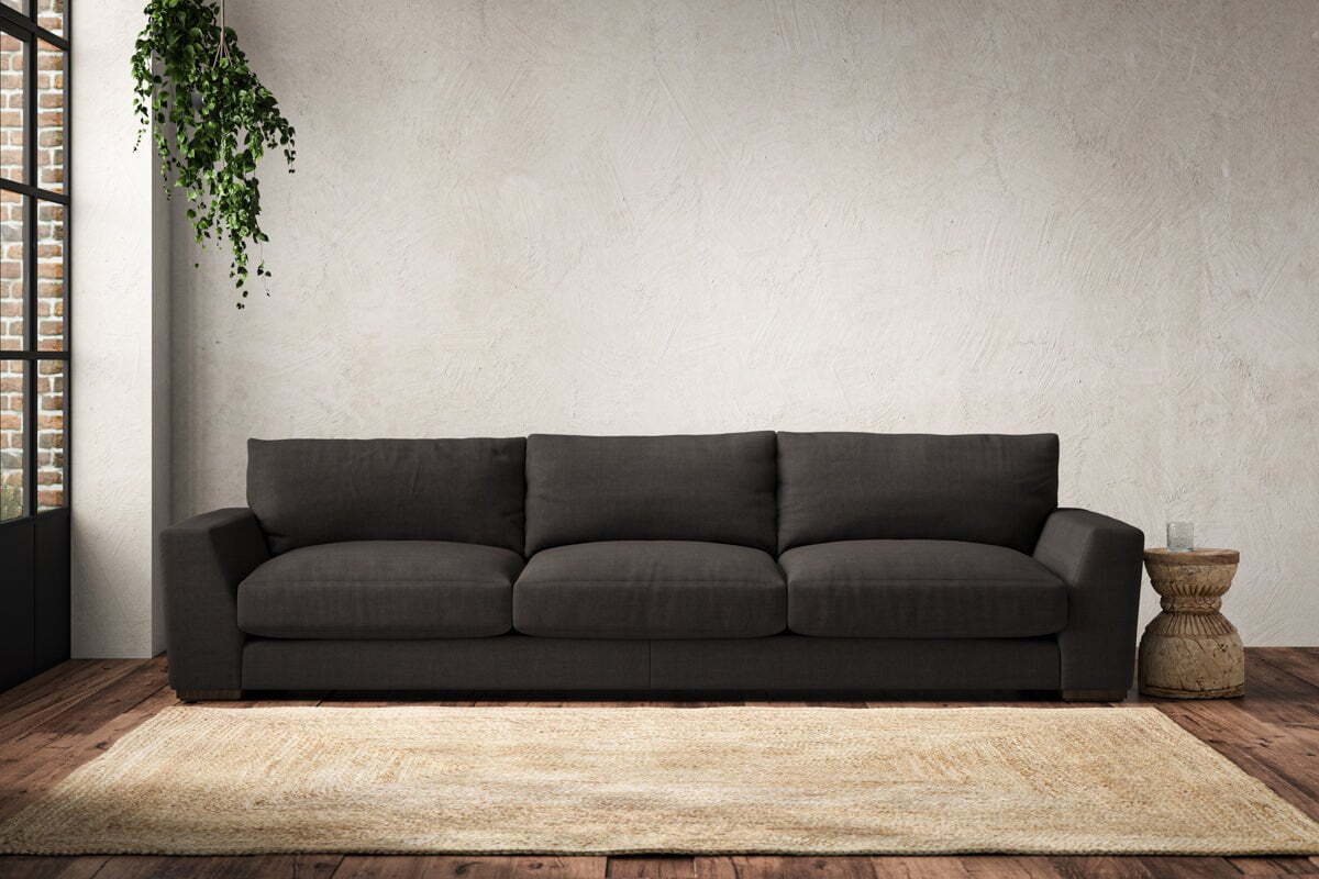 Guddu Super Grand Sofa - Brera Linen Espresso