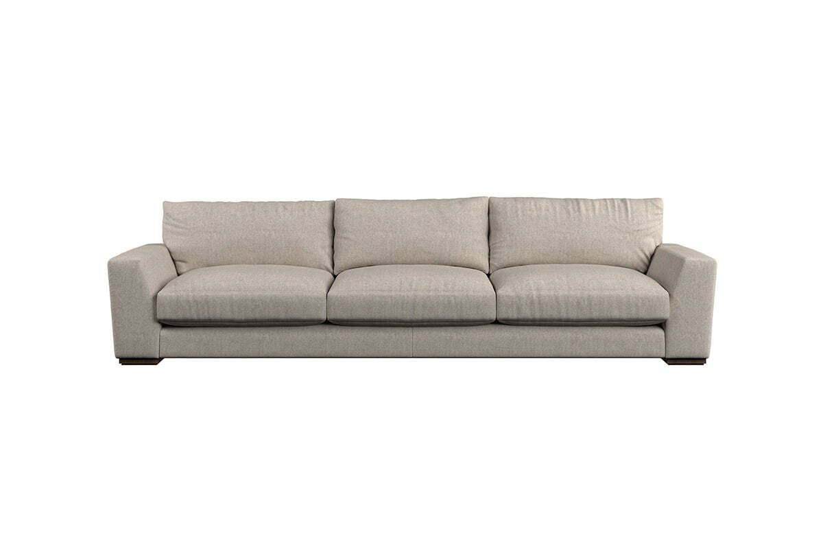 Guddu Super Grand Sofa - Brera Linen Pebble