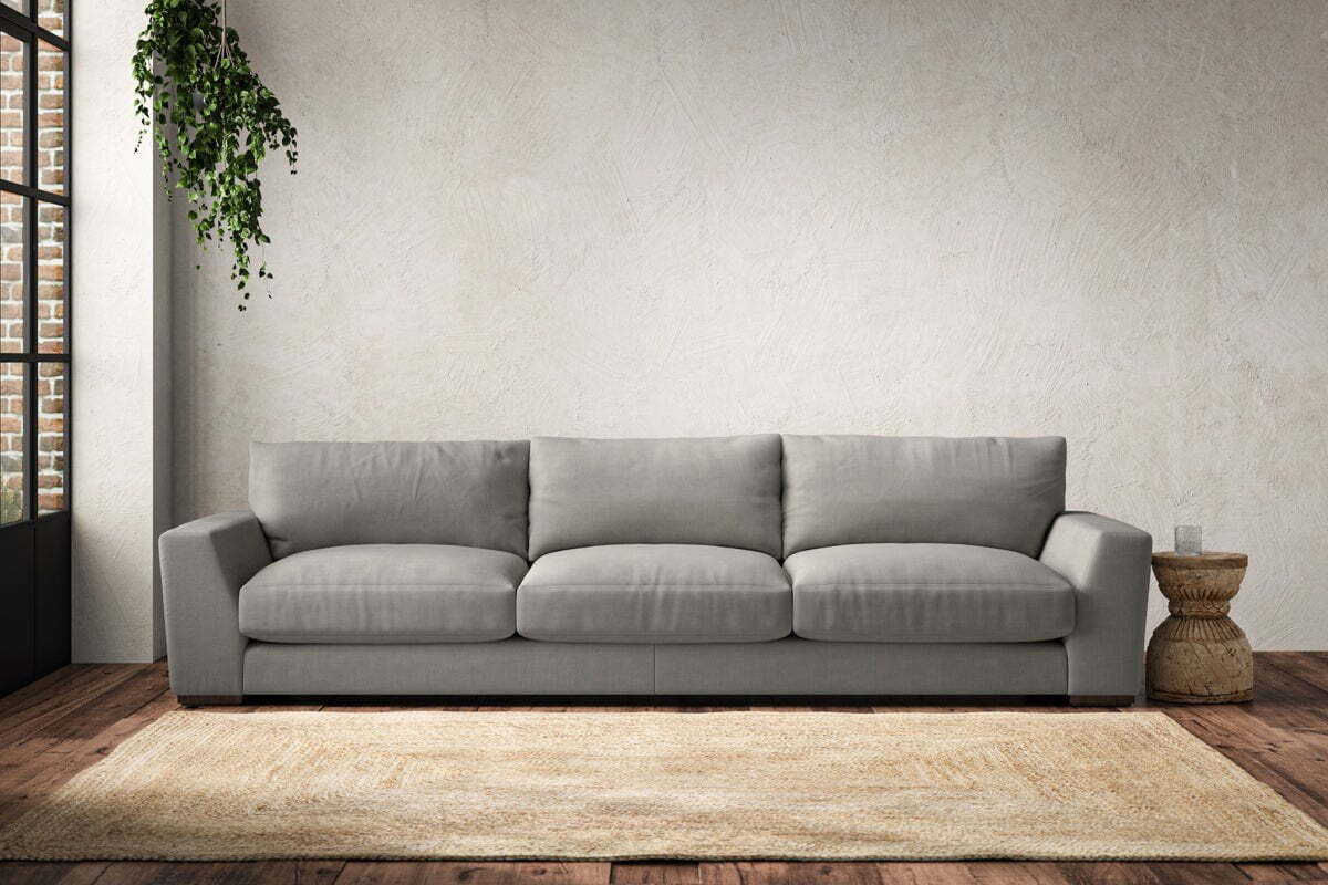 Guddu Super Grand Sofa - Brera Linen Smoke