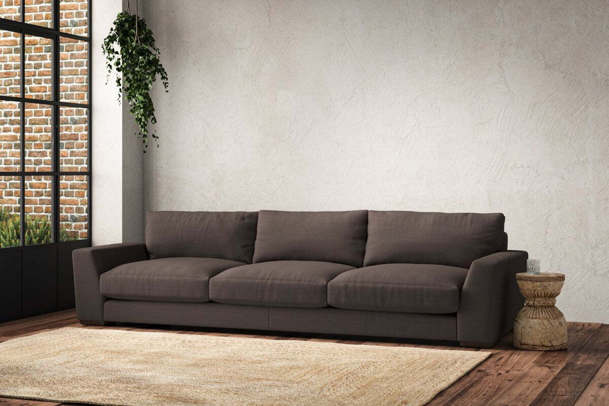 Guddu Super Grand Sofa - Recycled Cotton Mocha