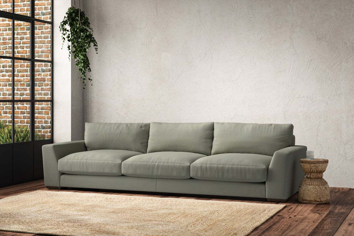 Guddu Super Grand Sofa - Recycled Cotton Seaspray