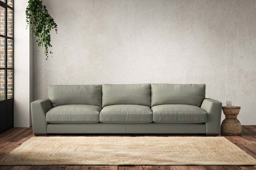 Guddu Super Grand Sofa - Recycled Cotton Seaspray