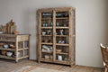 Ibo Reclaimed Wood & Glass Cabinet - Natural - Wide