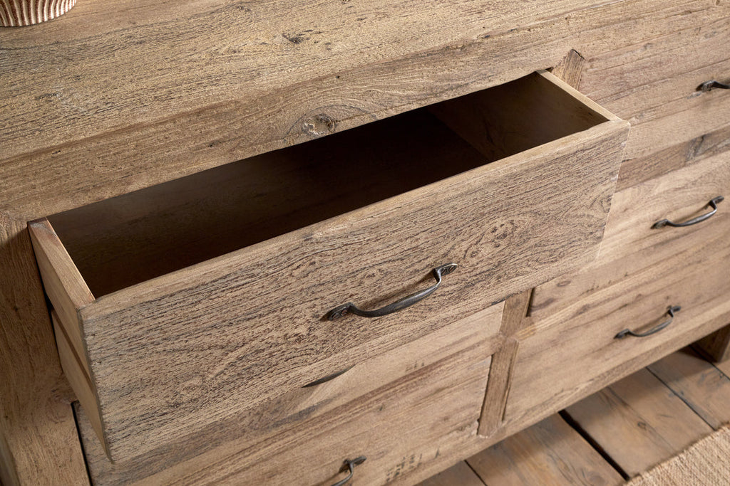 Iya Reclaimed Wood Chest of Drawers - Natural - Large