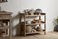 Ibo Reclaimed Wood Pantry Standing Shelves - Natural