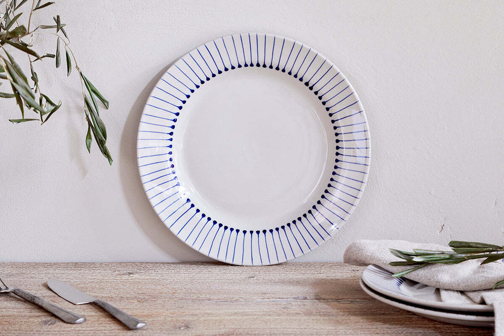 Iba Dinner Plate - Indigo